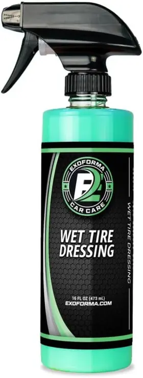 Exoforma 313031621664 Wet Look Tire Shine Spray 16oz No Sling Uv Protect Easy-apply High Gloss