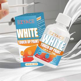 Ezyace 2-us-sw White Touch Up Paint Pen Multi Surface Cabinet For Wood Scratch Repair