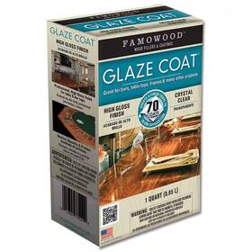 Famowood 313104562504 1 Quart Clear Glaze Coat Epoxy Kit 4-pack