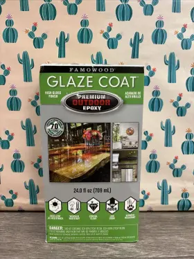 8915057d Famowood Glaze Coat High Gloss Finish Premium Outdoor Epoxy 24 Fl Oz. - New