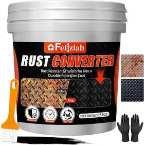 Felizlab 711181024067 2-in-1 Rust Converter And Metal Primer 35 Floz Automotive Remover Paint For