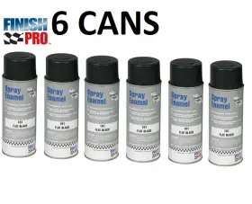 Fpr101 Finish Pro Automotive Flat Black Rust Converter Spray Coat 12 Oz 6 Pk
