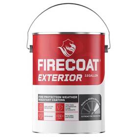 Firecoat Fct0005 Gray Low Sheen Water-based Primer 2.6 Gal