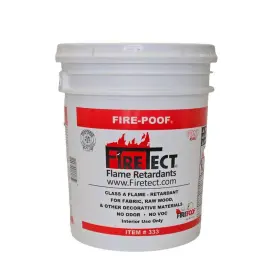 333-5 Firetect Fireproofing Flame Retardant Liquid Spray 5gal.interior Fabric Raw Wood