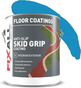 Fixall 696226676749 Skid Grip Anti-slip Coating 1 Gallon Cobalt Exceeds Ada Standards Ideal For