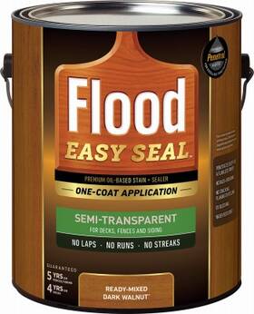 Flood Fldes903/01 Easy Seal Oil-based Stain And Sealer Dark Walnut Gallon -