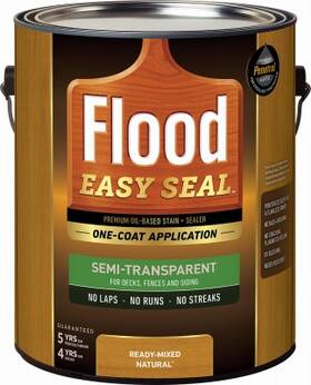Flood Fldes905/01 Easy Seal Oil-based Stain And Sealer Natural Gallon -