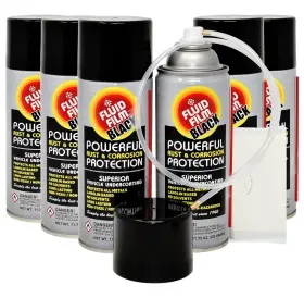 As11bx6 Fluid Film 11.75 Oz Undercoating Protection Aerosol Spray Can Black 6 Pack R