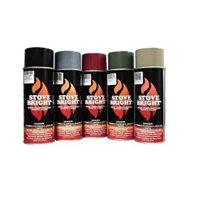 Forrest Paint 702511105334 Hi-temperature 1200 Deg. Stove And Fireplace Silver