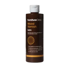 Furniture Clinic 060202373185 Wood Varnish Satin Polyurethane Waterproof Coating Water Based Clear Co