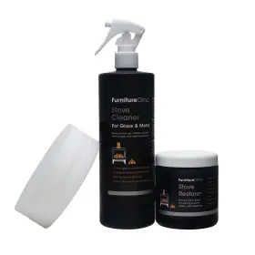 Furniture Clinic 060914416583 Stove Care Kit Inch Clean And Restore Log Burners Grates Fireplaces Removes Soo
