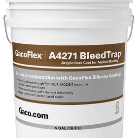 Gaco Gr16285 Gacoflex A4271 Bleedtrap Acrylic Base Coat For Asphalt Roofing 5 Gallon Kit