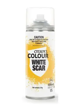 Games Workshop 011921176915 Citadel Spray Primer - White Scar 9.5oz Can
