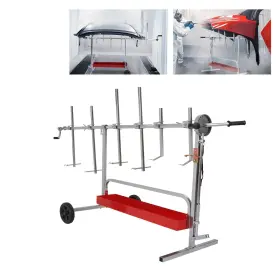 Cb-3202 Gelacie Auto Body Paint Stand 360 Rotation With Adjustable Bars Car Bumper Fender