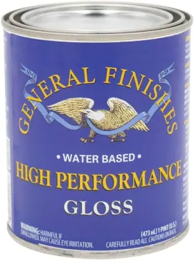 General Finishes 313090830830 High Performance Water Based Topcoat 1 Pint Gloss
