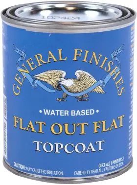 General Finishes 313091586514 Flat Out Topcoat Pint