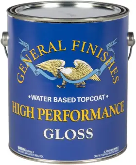 General Finishes 313104554509 High Performance Water Based Topcoat 1 Gallon Gloss