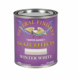 General Finishes 606016102020 Water Based Glaze Effects 1 Quart Winter White