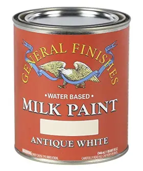 General Finishes 606016102068 Antique White Furniture Paint 16 Fl Oz Self Sealing Durable For Cabinets And