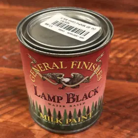General Finishes 606016102099 16 Fl Oz 1 Pint Lamp Black Paint Self Sealing Furniture