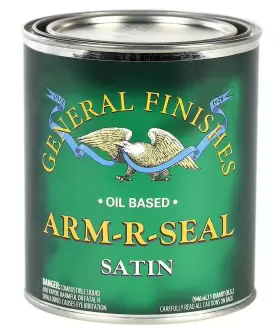 General Finishes 606016104093 Arm-r-seal Oil Based Topcoat 1 Quart Satin