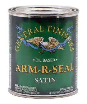 General Finishes 606016104109 Arm-r-seal Oil Based Topcoat 1 Pint Satin