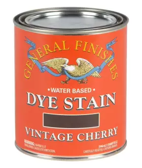 General Finishes 606016106370 Water Based Dye 1 Quart Vintage Cherry