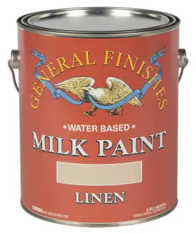 General Finishes 606016108121 Water Based Milk Paint 1 Gallon Linen