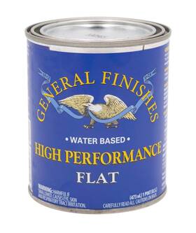 General Finishes 606016109326 High Performance Water Based Topcoat 1 Pint Flat