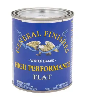General Finishes 606016109326 High Performance Water Based Topcoat 1 Pint Flat