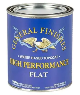 General Finishes 606016109333 High Performance Water Based Topcoat 1 Quart Flat