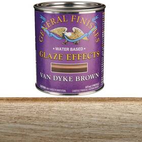 General Finishes 606016109999 Gf Glaze Van Dyke Brown Pint