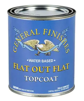 General Finishes 606016110438 Flat Out Topcoat Quart
