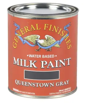 General Finishes 606016111251 Water Based Milk Paint 1 Quart Queenstown Gray