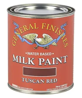 General Finishes 606016200139 Tuscan Red 32 Fl Oz Premium Self Sealing Furniture Paint For Interior Exterio