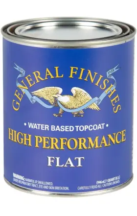 General Finishes 726084097797 High Performance Water Based Topcoat 1 Quart Flat