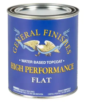 General Finishes 786714991703 High Performance Water Based Topcoat 1 Quart Flat