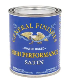 General Finishes 881314957040 Pths High Performance Water Based Topcoat 1 Pint Satin