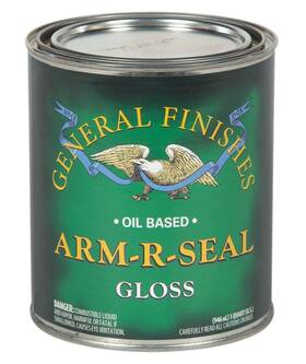 General Finishes B014-ul Arm-r-seal Oil Based Topcoat 1 Quart Gloss