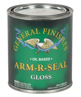 B014-ul General Finishes Arm-r-seal Oil Based Topcoat 1 Quart Gloss