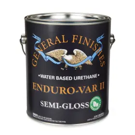 B090-l General Finishes Enduro Var Ii Varnish - Water Based Semi-gloss Gallon