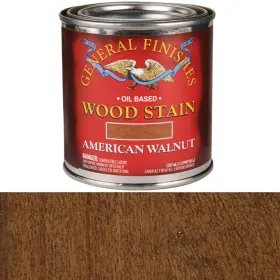 B135-ul General Finishes American Walnut Oil Stain 1/2 Pint