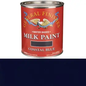 B168-l General Finishes Coastal Blue Milk Paint Quart