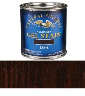 B259-ul General Finishes New Java Gel Stain 1/2 Pint