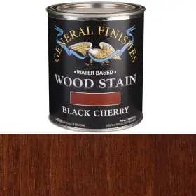 B534-l General Finishes Water Based Wood Black Cherry Stain Quart