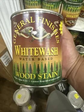 B536-l General Finishes Water Based Wood Whitewash Stain Quart B536-l General Finishes Water Based Wood Whitewash Stain Quart