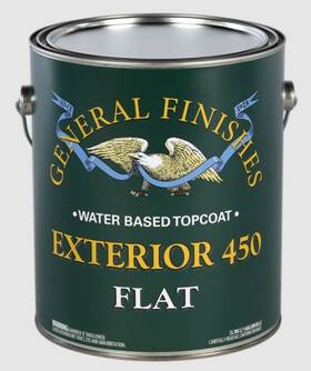 General Finishes Gf-450f1 Gf-450-1 Flat 1 Gallon Exterior 450 Water Base Varnish