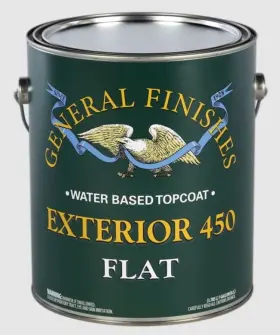 Gf-450-1 General Finishes Gf-450f1 Flat 1 Gallon Exterior 450 Water Base Varnish
