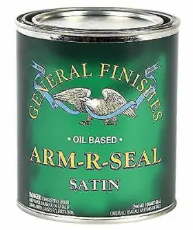 1256536 General Finishes Home Oil Based Satin Topcoat Wood Sealer 1 Quart