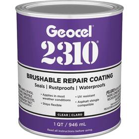 Geocel Gc65200 2310 Tripolymer Brushable Repair Coating Quart